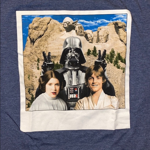 BOGO Star Wars Shirt XL juniors Princess Lea Luke skywalker Darth Vader - Picture 2 of 6